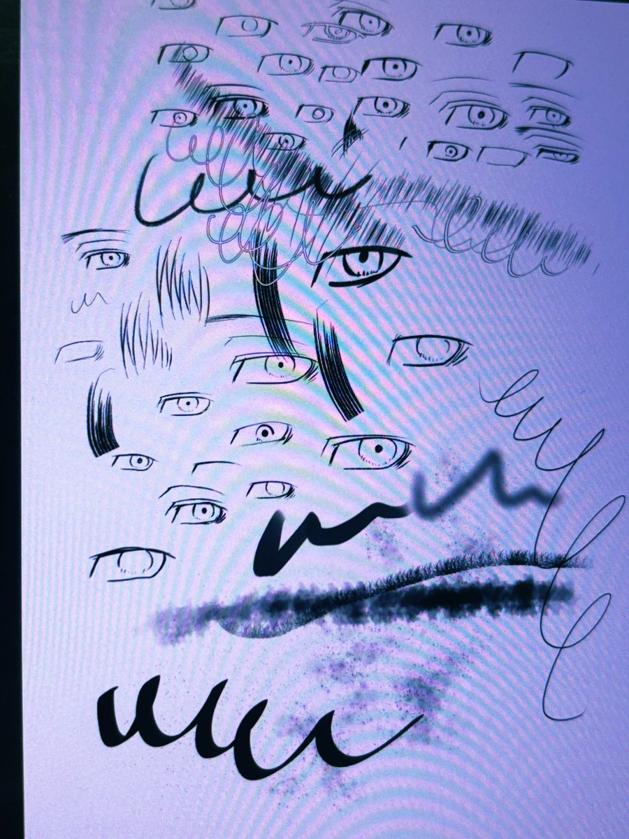 デジタルでペンの試し書きしてるとこうなるよね 