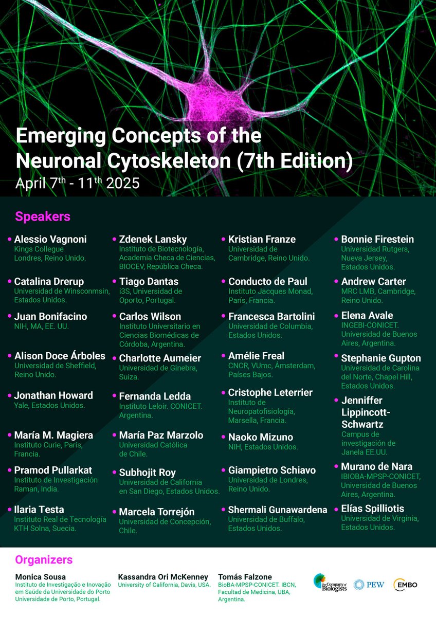 Christophe Leterrier (@christlet) on Twitter photo Do you want to hear the latest and greatest about the neuronal cytoskeleton? Join us in Chile next April for #NeuroCyto2025, organized by <a href="/MonicaMMSousa/">Monica Sousa</a>, Kassandra Ori-McKenney and <a href="/FalzoneLab/">Falzone_Lab</a>! Registration is open until March 5: neurocytoskeleton.com/2025/ Do you want to hear the latest and greatest about the neuronal cytoskeleton? Join us in Chile next April for #NeuroCyto2025, organized by <a href="/MonicaMMSousa/">Monica Sousa</a>, Kassandra Ori-McKenney and <a href="/FalzoneLab/">Falzone_Lab</a>! Registration is open until March 5: neurocytoskeleton.com/2025/