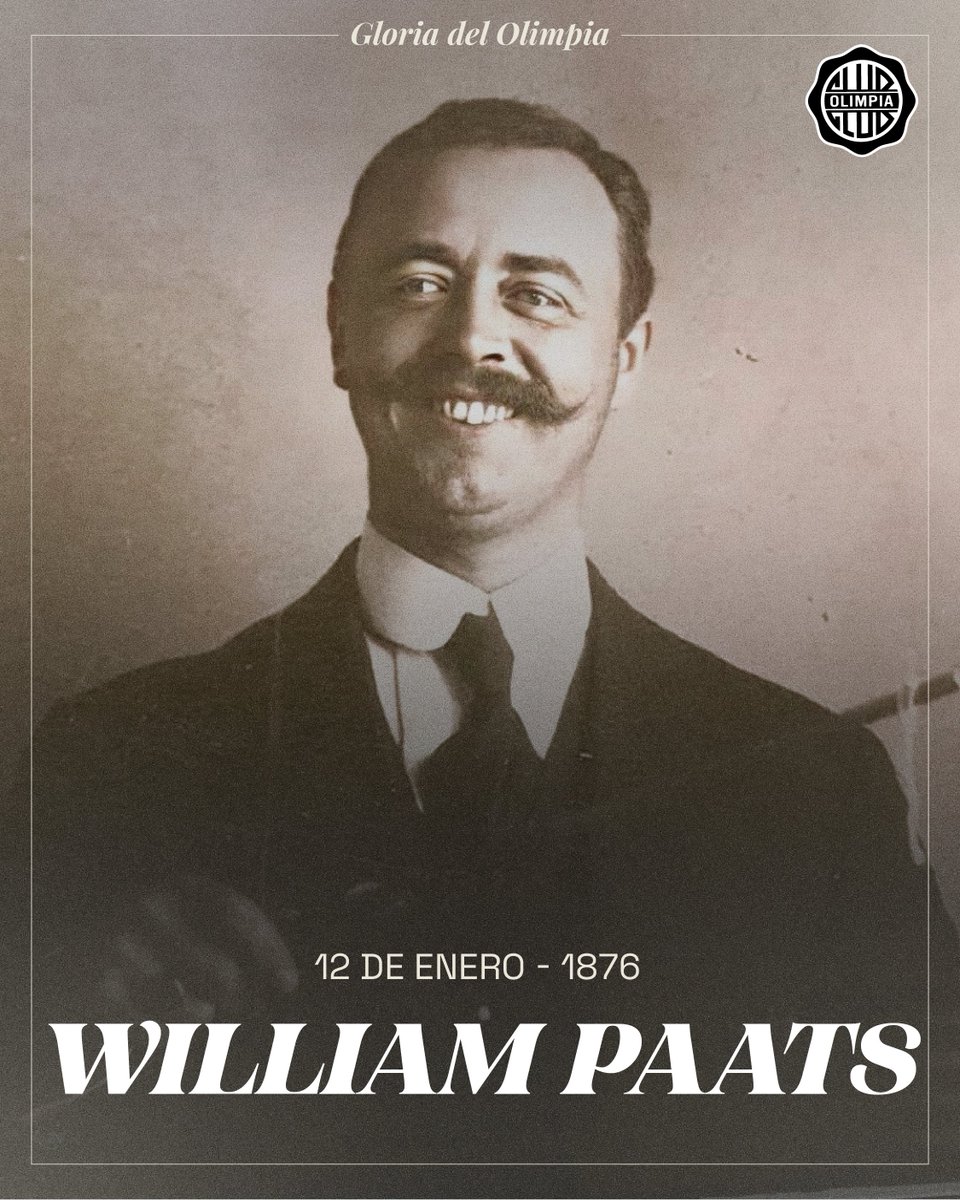 elClubOlimpia's tweet photo. 🇳🇱 𝐄𝐋 𝐏𝐀𝐃𝐑𝐄 𝐃𝐄 𝐋𝐀 𝐆𝐋𝐎𝐑𝐈𝐀.

William Paats.

De foráneo a eterno.

Visionario y creador de uno de los clubes deportivos más grandes de todo el mundo.

Hoy, más allá de recordar la fecha de su nacimiento, queremos agradecerle por el inmenso legado que nos dejó.

¡Lo recordamos siempre! ♾️