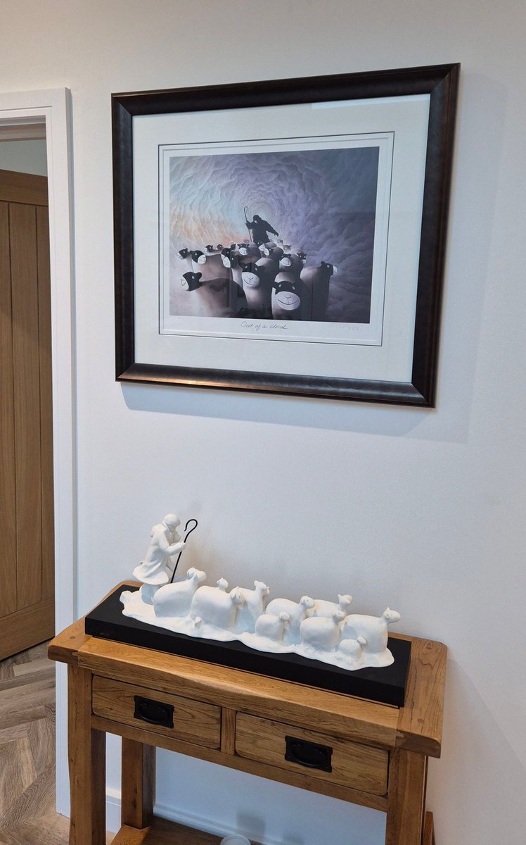 Well don't these two just belong together... 💕 
'The Good Shepherd' and 'Out Of A Cloud' 19 years between them, amazing!
A fantasic pairing don't you agree. 👌 
.
.
.
.

#belongtogether #madeforeachother #artistsoninstagram #artistmackenzie #localartist #localart #love #perfect
