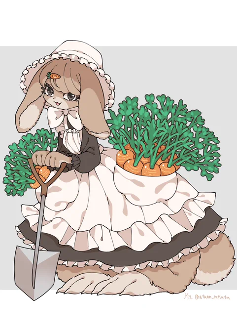 #いいにんじんの日 うさぎメイドさん