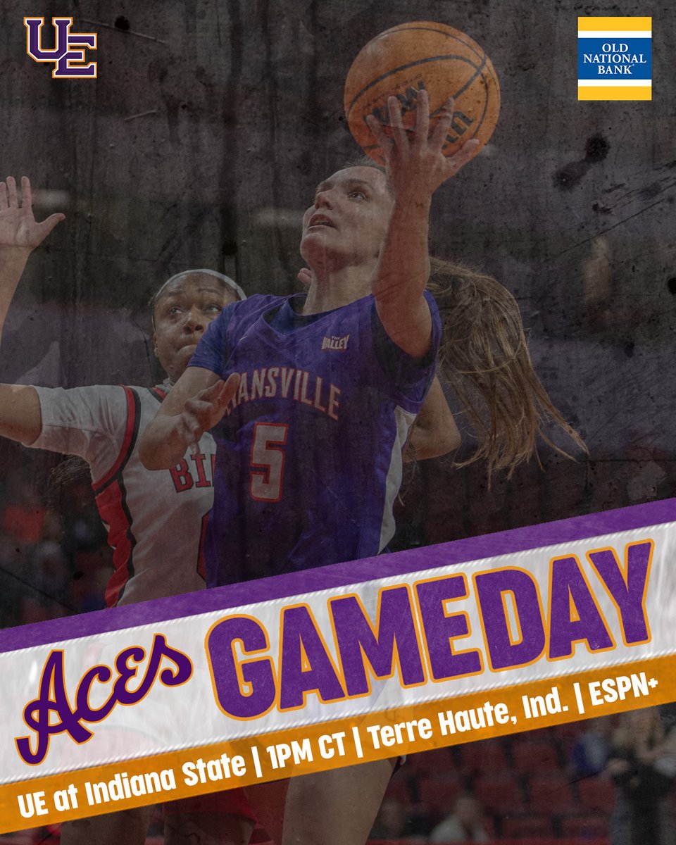 Heading up the road for an in-state showdown 🥊

🆚 Indiana State
⏰ 1 PM CT
📍 Hulman Center | Terre Haute, Ind.
🎥 ow.ly/GYVN50UEBMl (ESPN+)
📊 ow.ly/g9ky50UEBMi
🏀 #ForTheAces x #PlayToWin