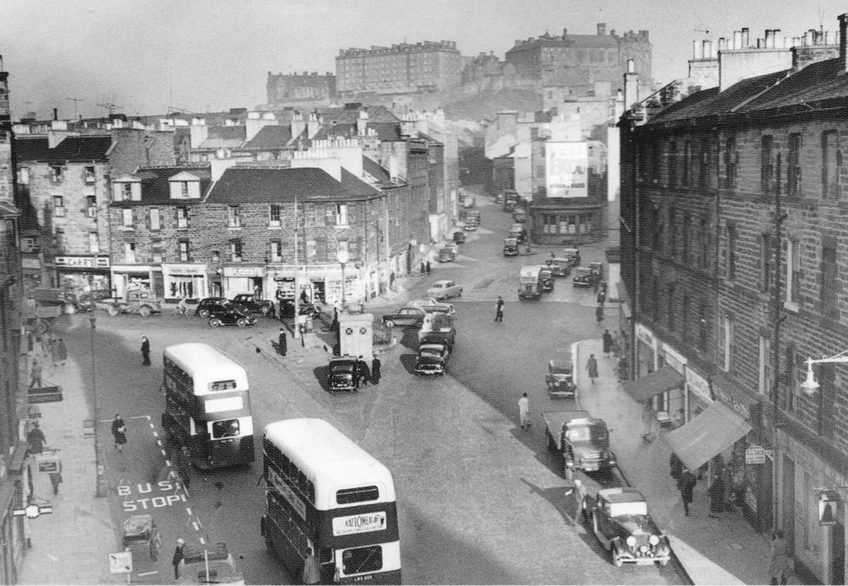 Old Tollcross looking towards Edinburgh Castle.