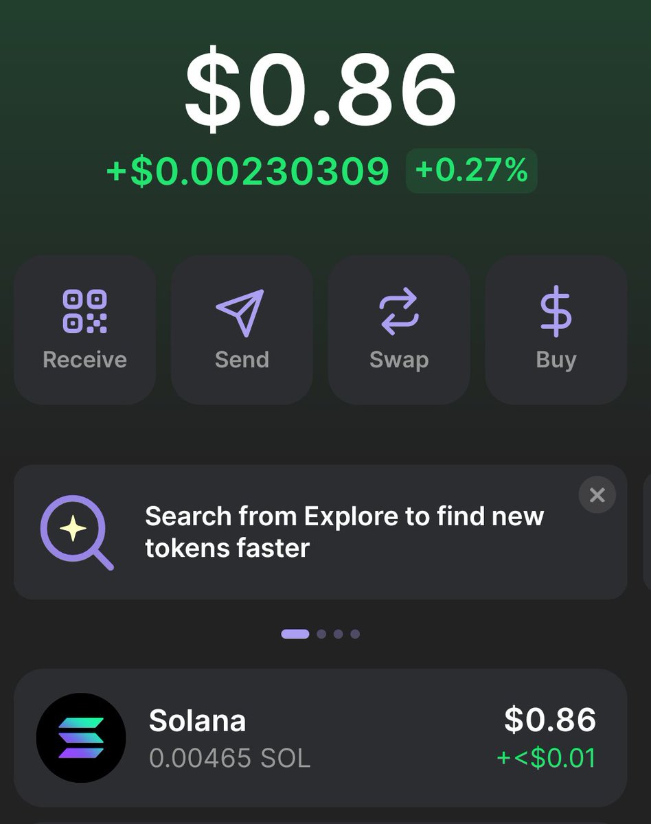 Nothing is in my wallet 🙌🏻
If you wanna donate some $sol 

6gmx8Vptpdw5yQ8cAY3Rxm46ZiZdsGpwaFac3pU7jcnm

Plz i wanna make it to 100x atleast 
$sol 

#Solana #wallet #Bitcoin #Airdrop