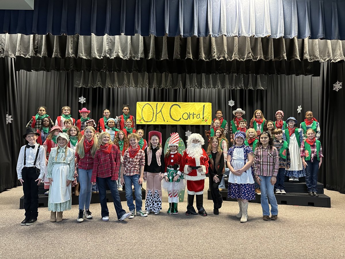 Somehow December came and went without me bragging on my chorus kiddos who performed Christmas at the O.K. Corral by Teresa Jennings. Their final performance was flawless! (And they looked adorable, too.) All their hard work paid off! #qcemusic