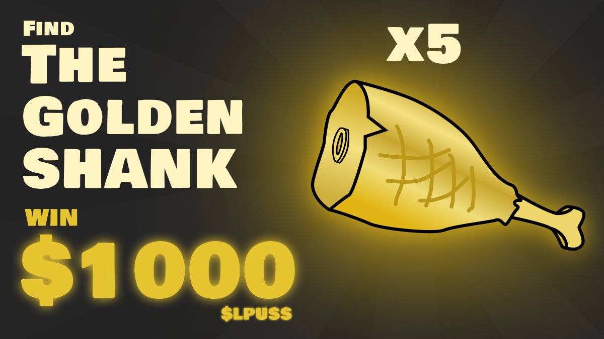 Find 5 Shanks hats🍖 WIN $1000 each🤑

Mint this Monday 2PM UTC 🗓️

30 WL in 12 Hours ⌛️

WL MINT ONLY 0.015 $ETH 🚀

Drop Wallet 👇 &amp; RT ♻️