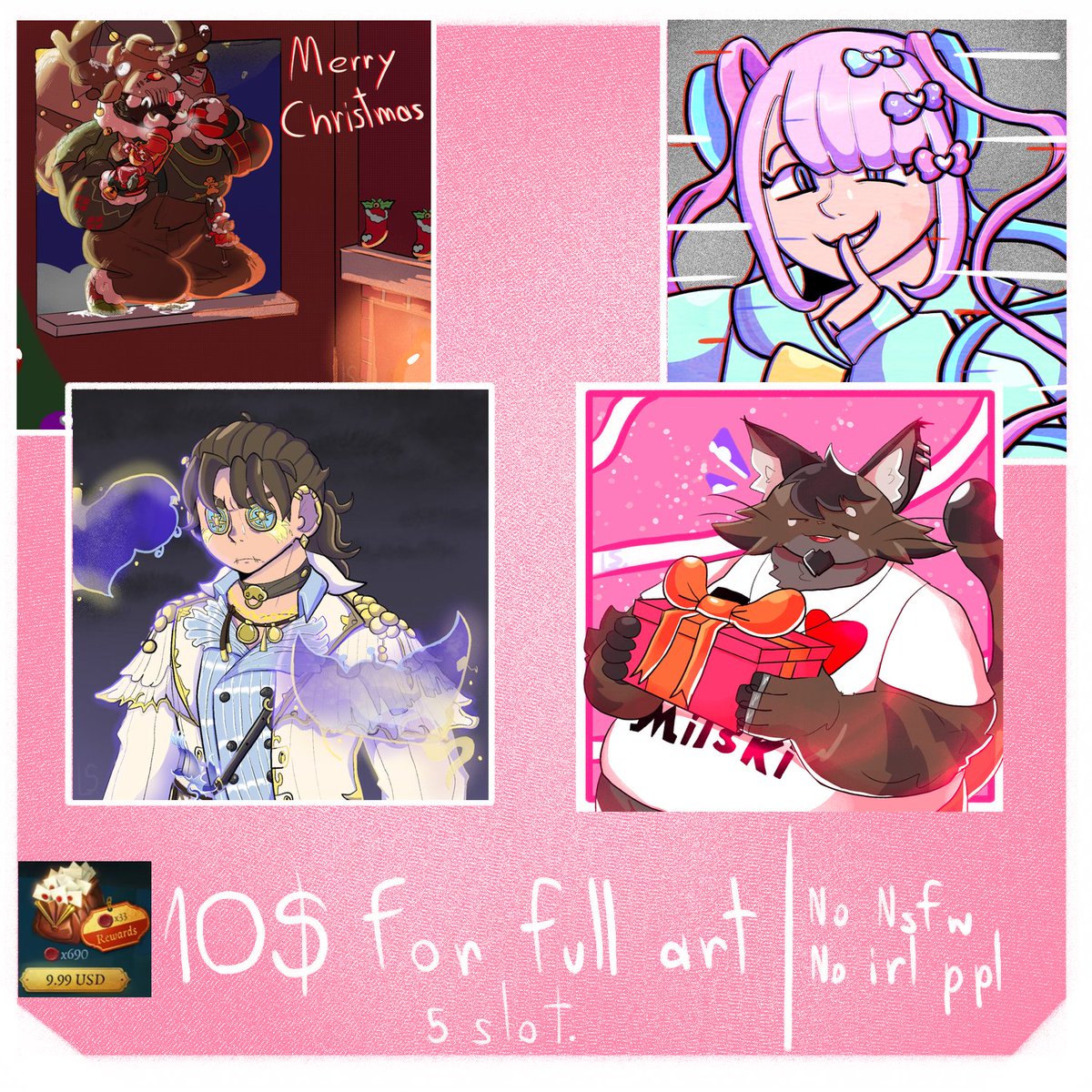 TotallyNotLS's tweet image. opening c0mm for 10 dollars (690 echoes) 5 slot only