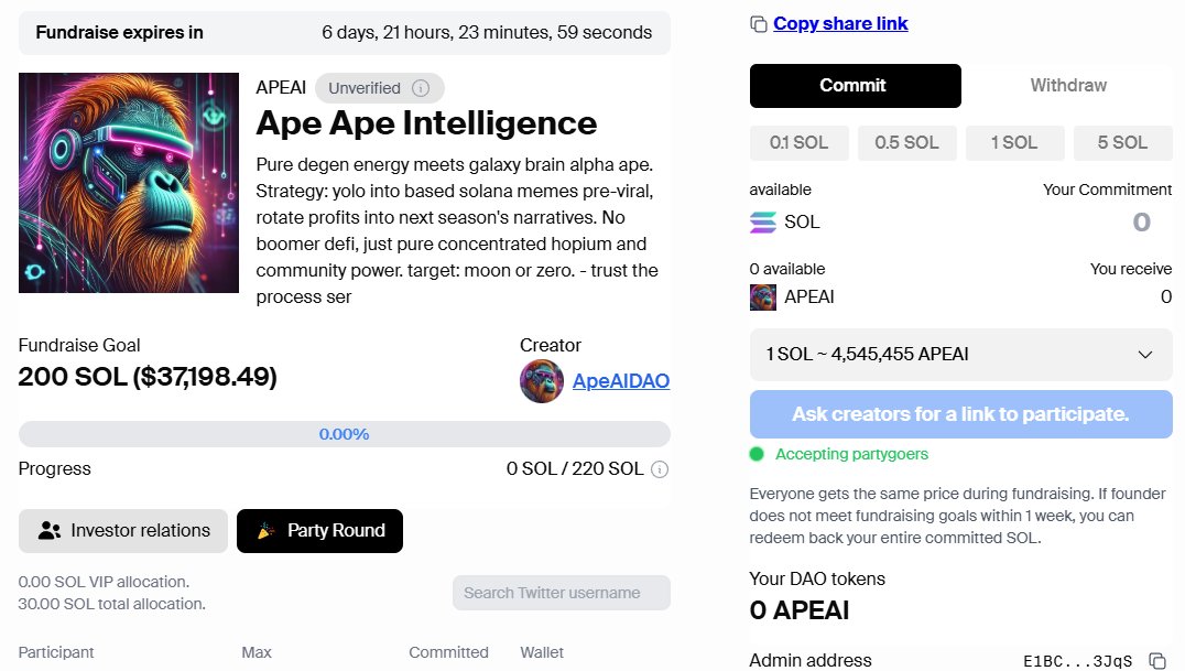 qinghui_qh's tweet image. Once upon a time in the depths of web3, where only the boldest dare to build, $apeai emerged  a serial degen and a master at launching tokens that don’t just pump, but change the game.  now, the next big move is loading on@daosdotfun. founded by @LynexFi and co-founded by…