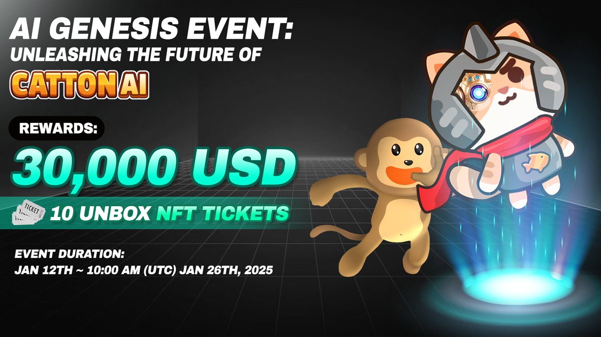 🚀 AI Genesis Event: Unleashing the Future of Catton AI! 🚀

🌟 We’re stepping into the era of AI, and Catton AI is preparing to integrate revolutionary AI features into the game! These upcoming advancements will redefine your gaming experience and bring the Catton AI universe to
