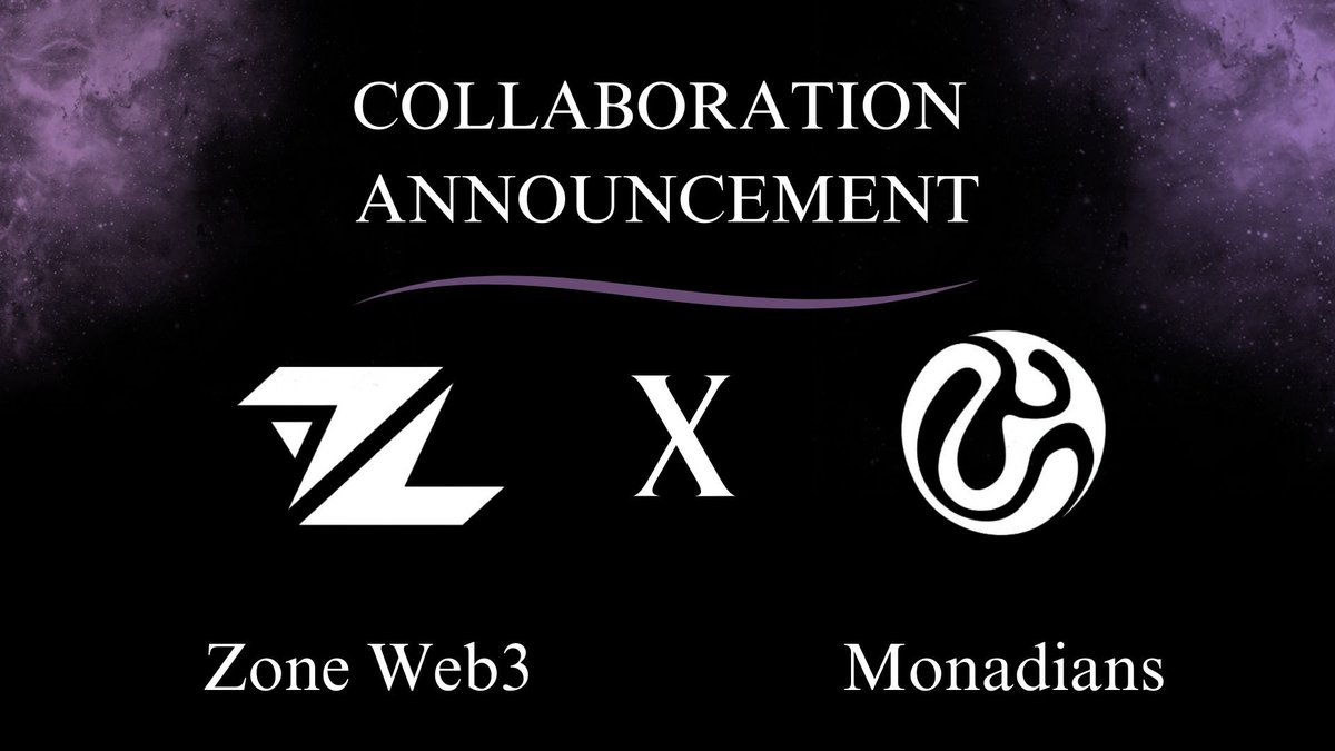 Zone (@zone_web3) on Twitter photo We are happy to announce that we have partnered with <a href="/monadians_xyz/">Monadians</a> 
We are excited for the future.. We are happy to announce that we have partnered with <a href="/monadians_xyz/">Monadians</a> 
We are excited for the future..