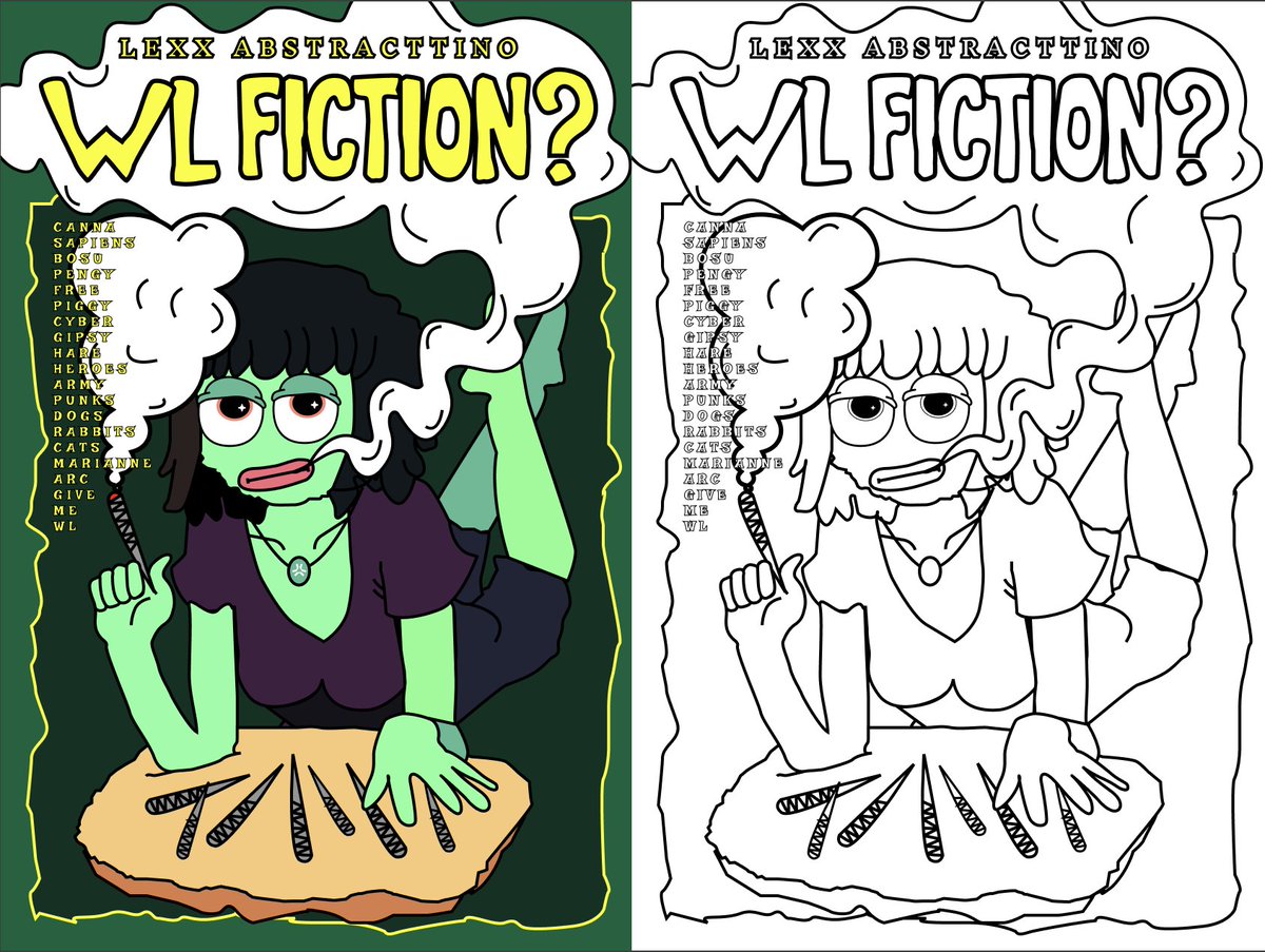 cypherpath's tweet photo. My PULPFICTIONED hand art for @CannaSapiensNFT
"WL Fiction?" @cypherpath 
@AbstractChain 
@NftRiles @BerlinTheFrog
@FilipFinks @SwaikaRohan
@clintsealwood @CannaSapiensNFT https://t.co/rh1CoAZIHT