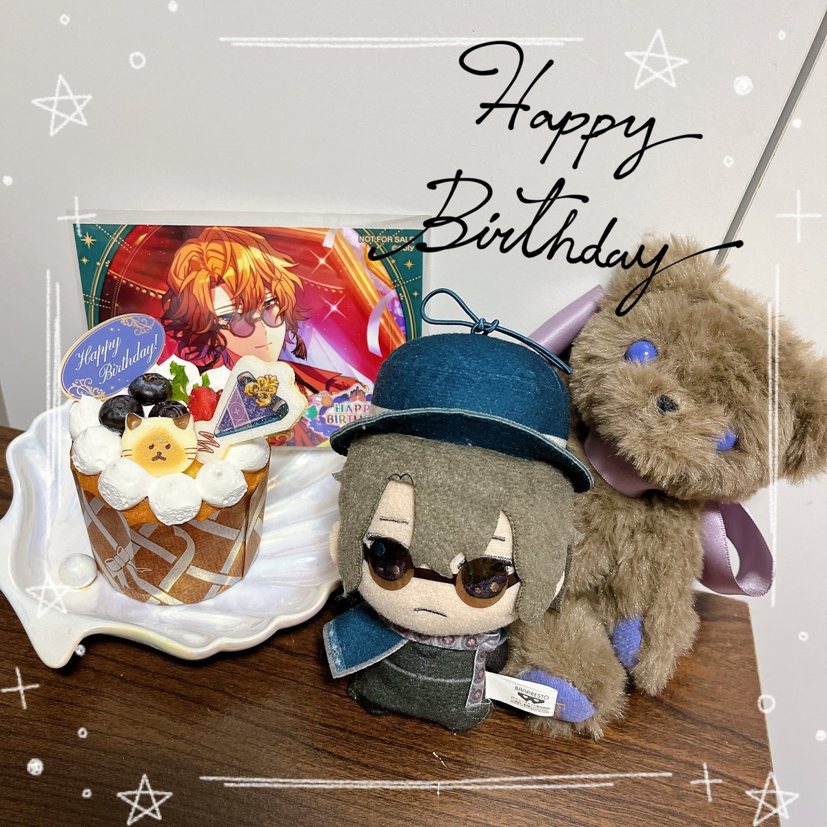 『
　💫🐈‍⬛ Happy birthday Faust!  🐈🐈‍⬛💫
                                                                           』                                      
                   
#ファウスト生誕祭2025
#ファウスト誕生祭2025
#まほやく_ぬい