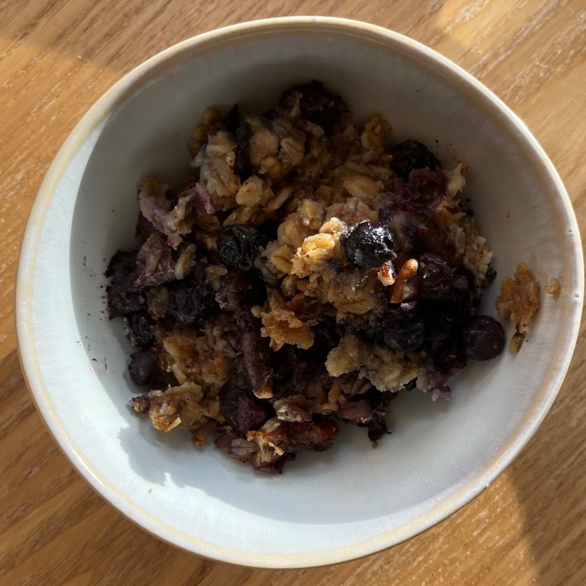 blueberry baked oats