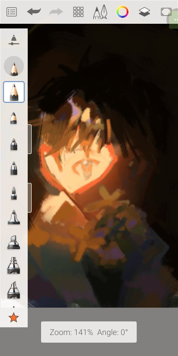 Hiiroshiiii's tweet photo. I tried drawing on my flip phone https://t.co/uvQ0hdWlAi