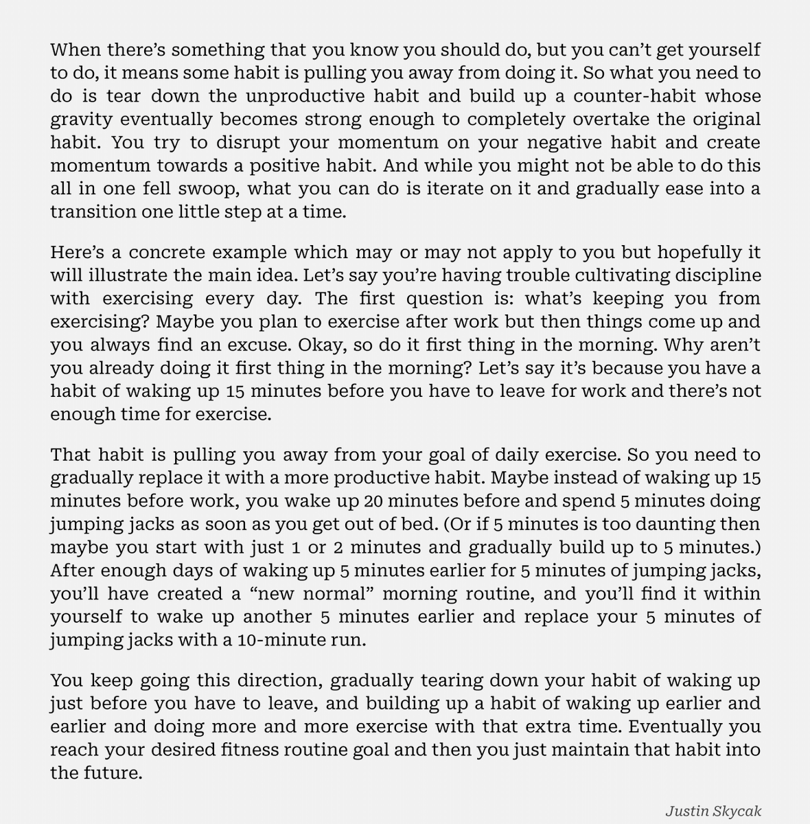 How to cultivate discipline: