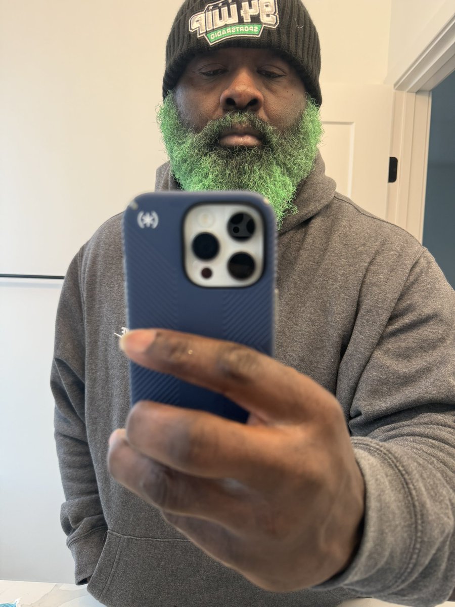 To all that showed concern…  I’m grey . It gets no darker than this #GoBirds