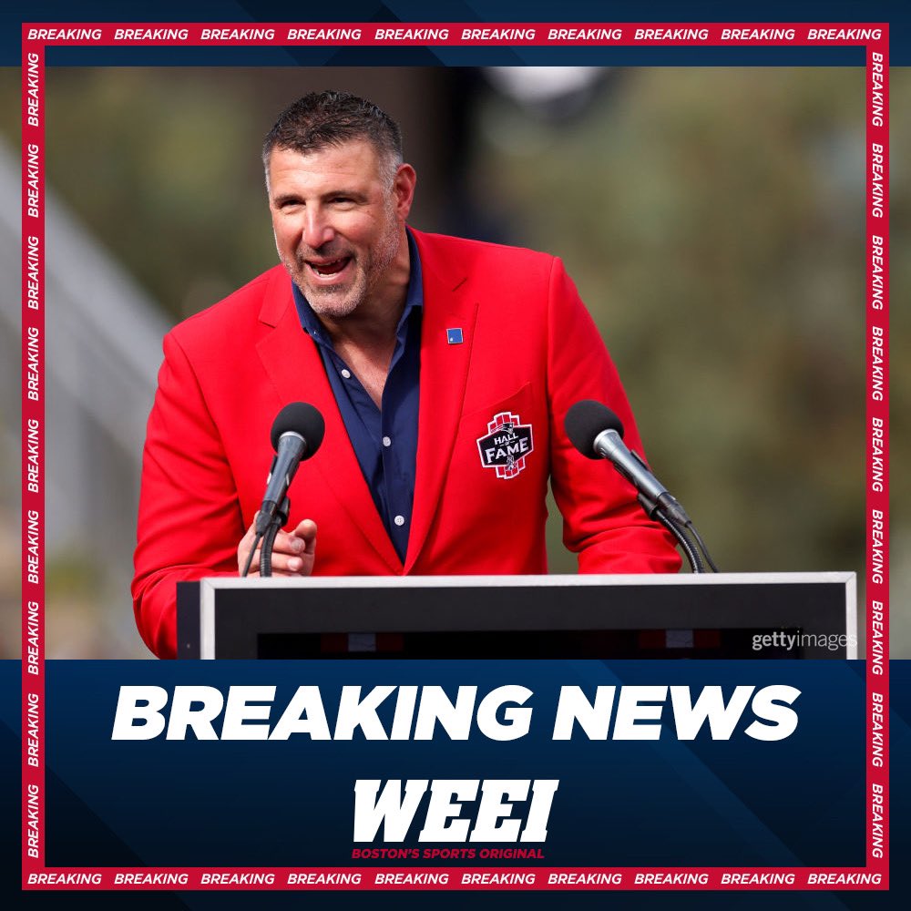 WEEI (@weei) on Twitter photo BREAKING: The Patriots are hiring Mike Vrabel as head coach, according to <a href="/AdamSchefter/">Adam Schefter</a>. BREAKING: The Patriots are hiring Mike Vrabel as head coach, according to <a href="/AdamSchefter/">Adam Schefter</a>.