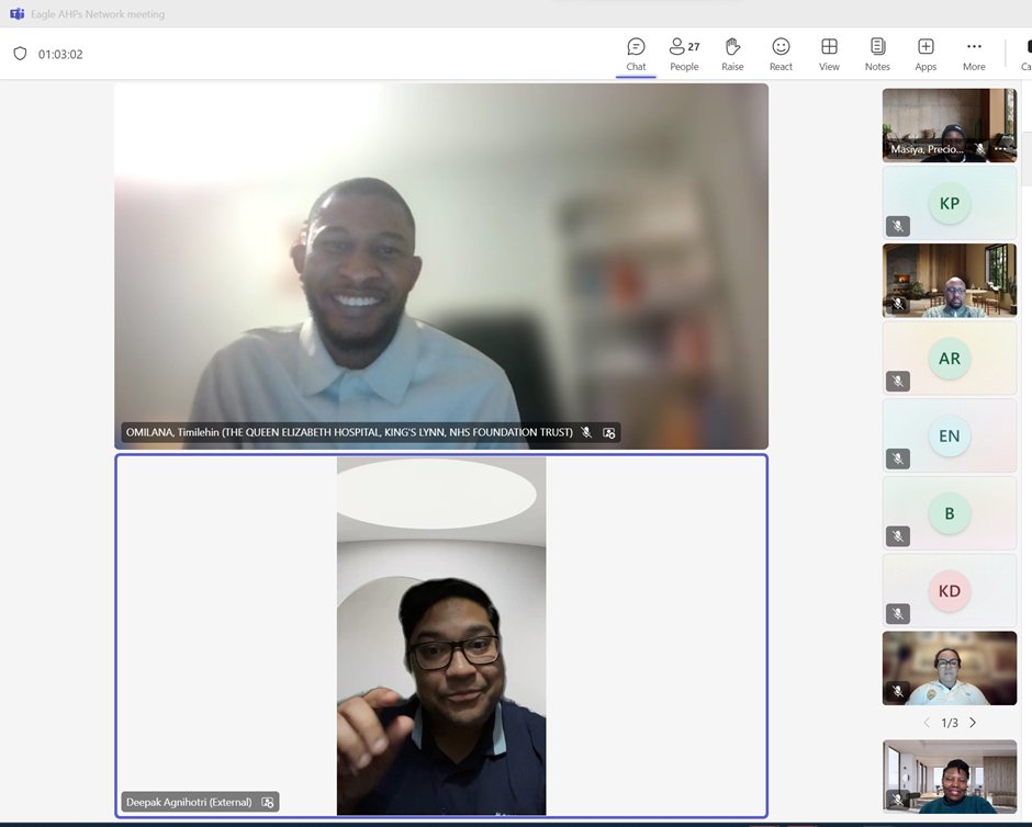 International AHPs (@eagleahps) on Twitter photo Thanking everyone who was present for this month's discussion on Job Applications & How to Write a Winning Personal Statement.
Special credit to our panelists <a href="/agnideepak/">Deepak Agnihotri (he/him/his)</a> <a href="/timmieyRD/">Timilehin Omilana</a> <a href="/JustineMusiime/">Justine Musiime - MSc MPH MCSP</a> <a href="/bolajilewis/">Mobolaji</a> & everyone else who contributed. π
Next meeting: Thurs 13/02/25. Thanking everyone who was present for this month's discussion on Job Applications & How to Write a Winning Personal Statement.
Special credit to our panelists <a href="/agnideepak/">Deepak Agnihotri (he/him/his)</a> <a href="/timmieyRD/">Timilehin Omilana</a> <a href="/JustineMusiime/">Justine Musiime - MSc MPH MCSP</a> <a href="/bolajilewis/">Mobolaji</a> & everyone else who contributed. π
Next meeting: Thurs 13/02/25.
