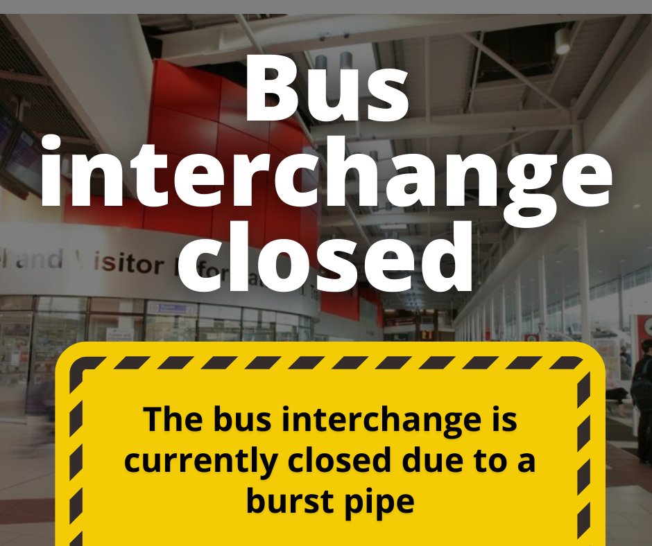 ⚠️🚌 Warrington bus interchange is currently closed due to issues caused by a burst pipe.

Do you get the bus to or from the interchange normally? There's a number of temporary changes in place: orlo.uk/vQhIF