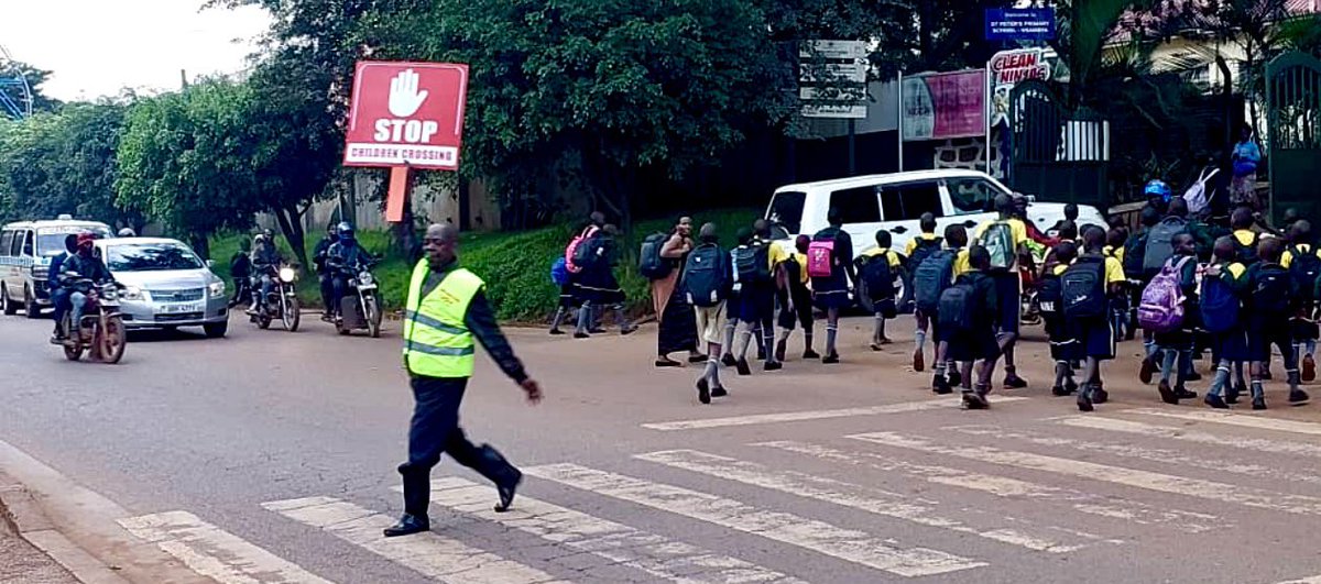 Let's advocate for safer zebra crossings where applicable so that when school time resumes our kids will always find it easier to cross
<a href="/MoWT_Uganda/">Ministry of Works & Transport</a>
<a href="/uganda_drivers/">Uganda Professional Drivers' Network</a> 
We are not safe not until everyone is safe