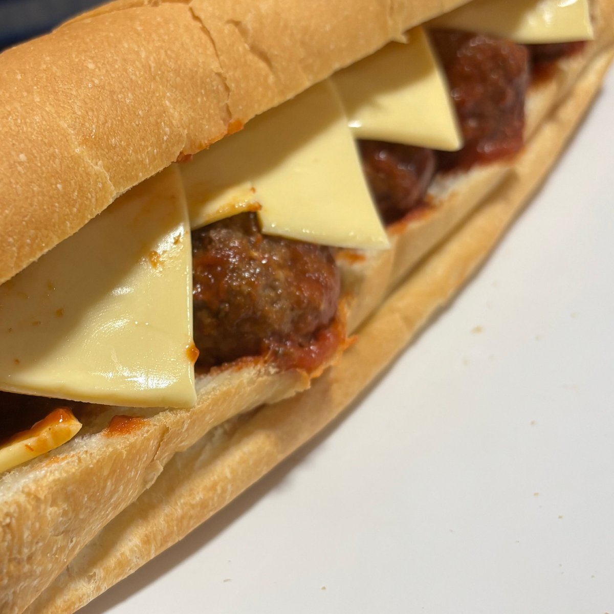 palmerdebra's tweet photo. Ed was heartbroken when Subway ditched the Meatball Sub, so I stepped up and made him a homemade foot-long meatball sub for dinner. Yes, he’s THAT lucky.
#TootingMyOwnHorn #NotShy #MasterChefWife #MeatballMagic https://t.co/5RS0ElnKmR