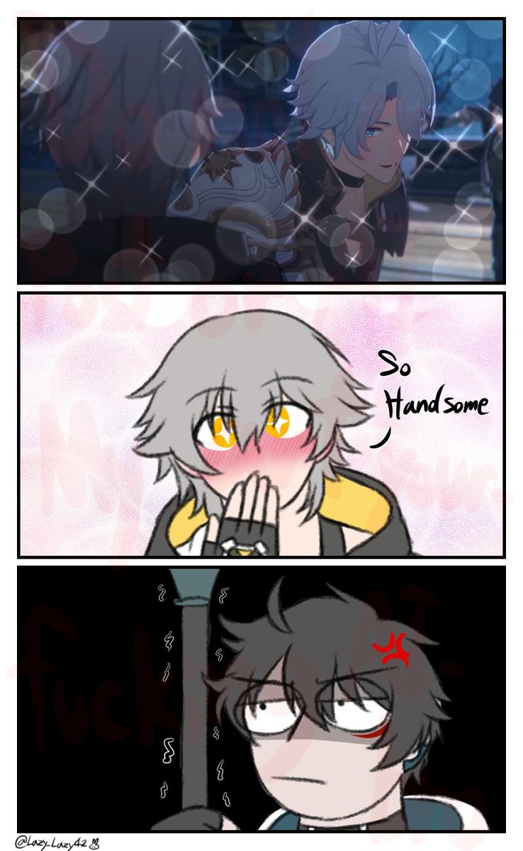 When a new male character appears

Dan Heng :
