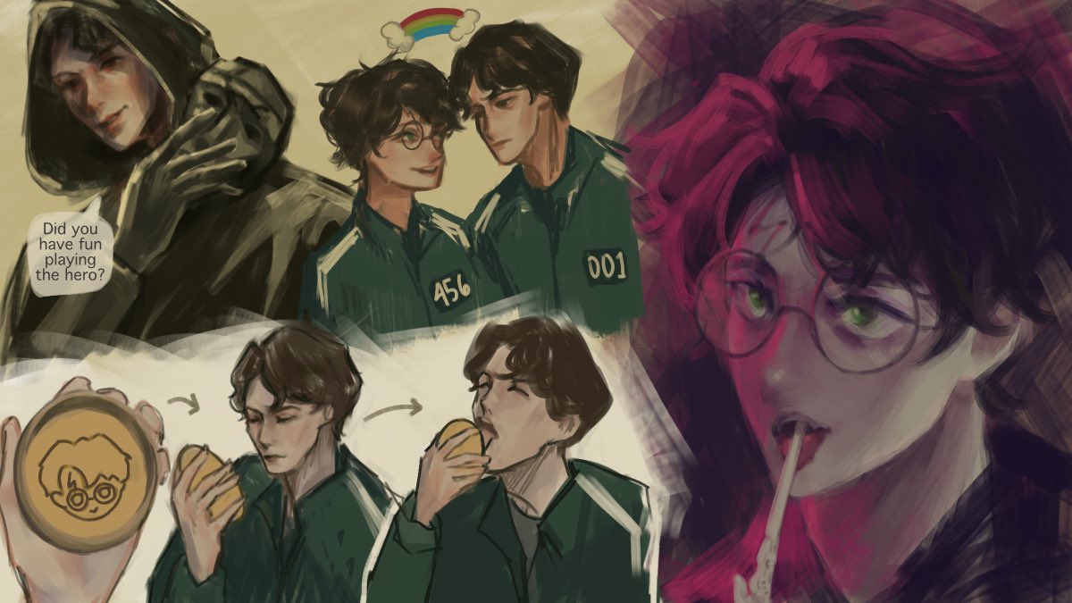 tom as the frontman corrupting harry during the games. now harry’s the salesman, an alluring bait for players to join #tomarry