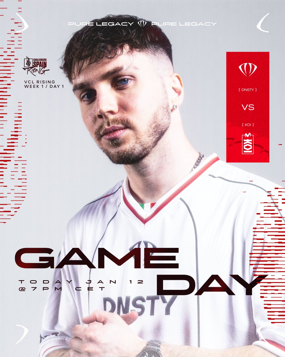 DNSTY (@dnstygg) on Twitter photo Ready to start our #RisingMediaMarkt journey. 💎
Today at 19:00 we battle <a href="/MovistarKOIVAL/">Movistar KOI Valorant</a> ⚔️
<a href="/LVPesVALORANT/">VALORANT Challengers Spain: Rising MediaMarkt</a> #PureLegacy Ready to start our #RisingMediaMarkt journey. 💎
Today at 19:00 we battle <a href="/MovistarKOIVAL/">Movistar KOI Valorant</a> ⚔️
<a href="/LVPesVALORANT/">VALORANT Challengers Spain: Rising MediaMarkt</a> #PureLegacy