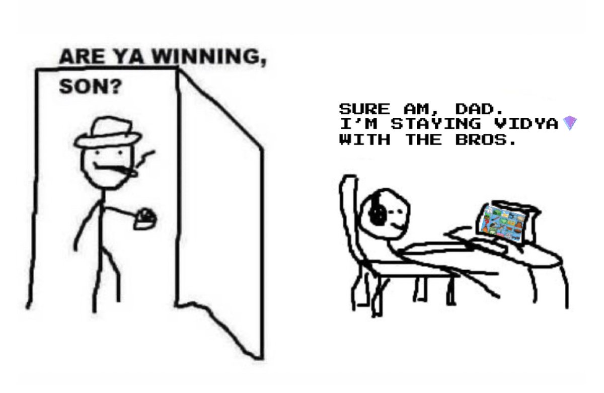 HUGE AimBots update has been in the works since the alpha v1 launch. We look forward to dropping that soon, will greatly improve the experience.

In the meantime, work on our decentralized Tournament contract has begun, providing rolling events with VIDYA &amp; NFT prize pools. As