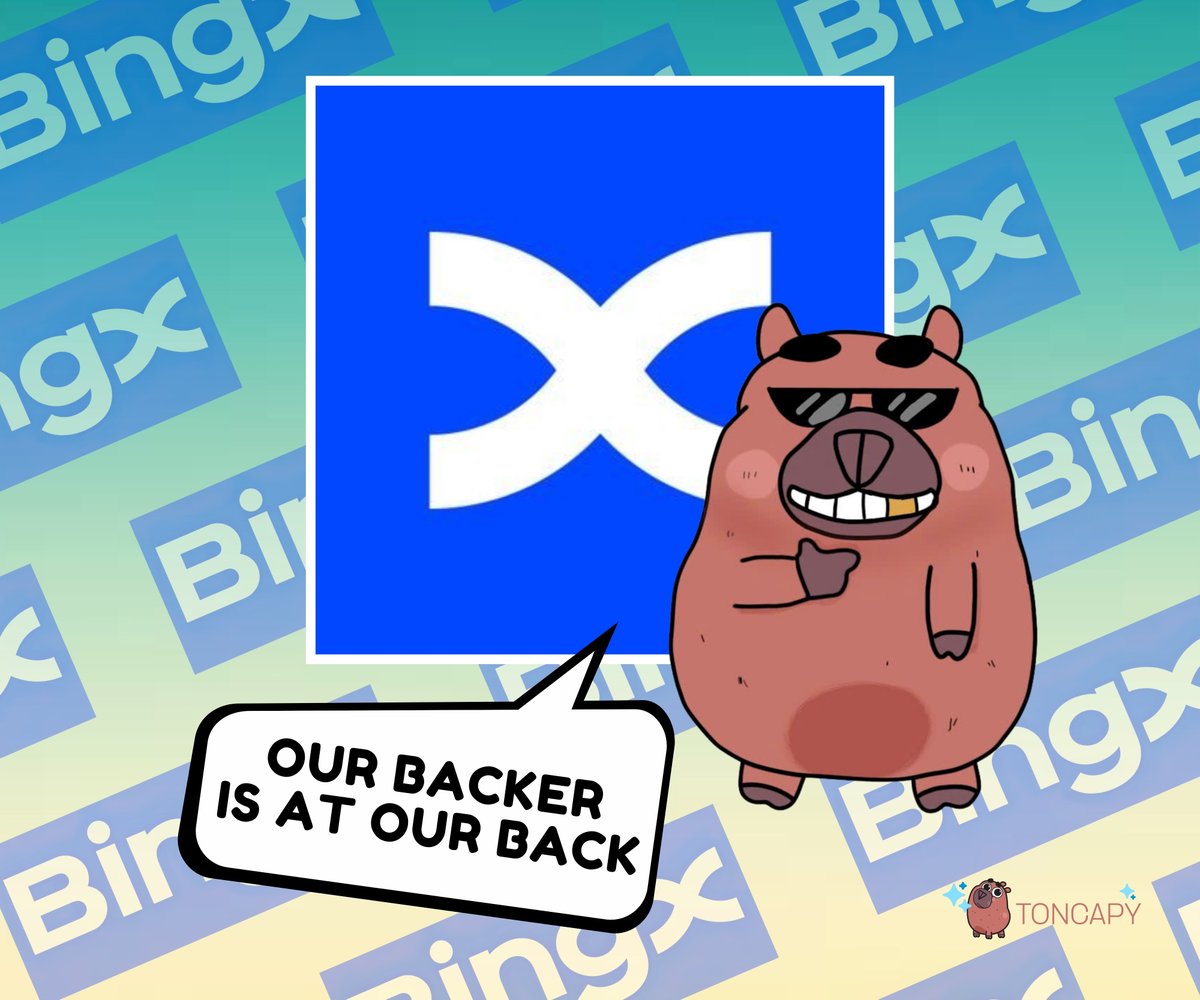 and now is the moment.

The Backer of @TON_Capy is arriving in town.

Shout out to: <a href="/BingXOfficial/">BingX</a> - the inaugural Backer and solid ally on the TonCapy Odyssey.

Thanks to BingX's support, TonCapy's journey is much smoother.