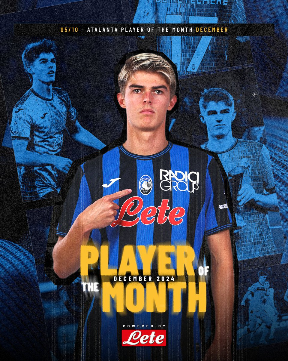 Atalanta_BC's tweet photo. Charles è il vostro Player of the Month di dicembre 🤴✨

Charles is your December #POTM 🤩⚽

Powered by @Acqua_Lete 
#GoAtalantaGo ⚫🔵 https://t.co/0Y8ZfYwgp8
