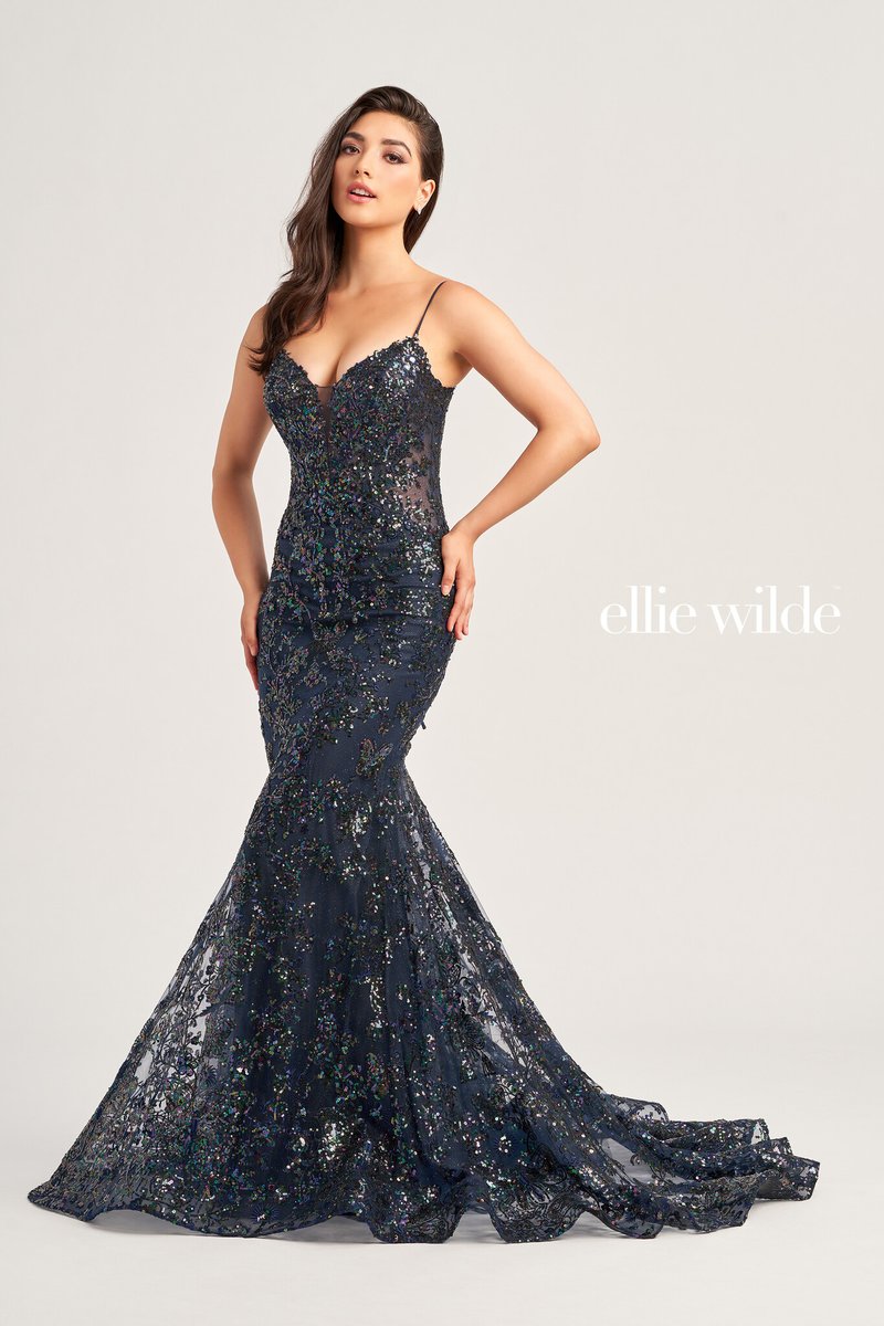 BridalWarehouse's tweet image. Make your prom unforgettable in EW35013 by Ellie Wilde! 

Available in midnight blue, hot pink, light blue, and lilac—now $75 off at $484! ✨
#USABridal #EllieWilde #PromStyle #GlitterAndSequins #Prom2025