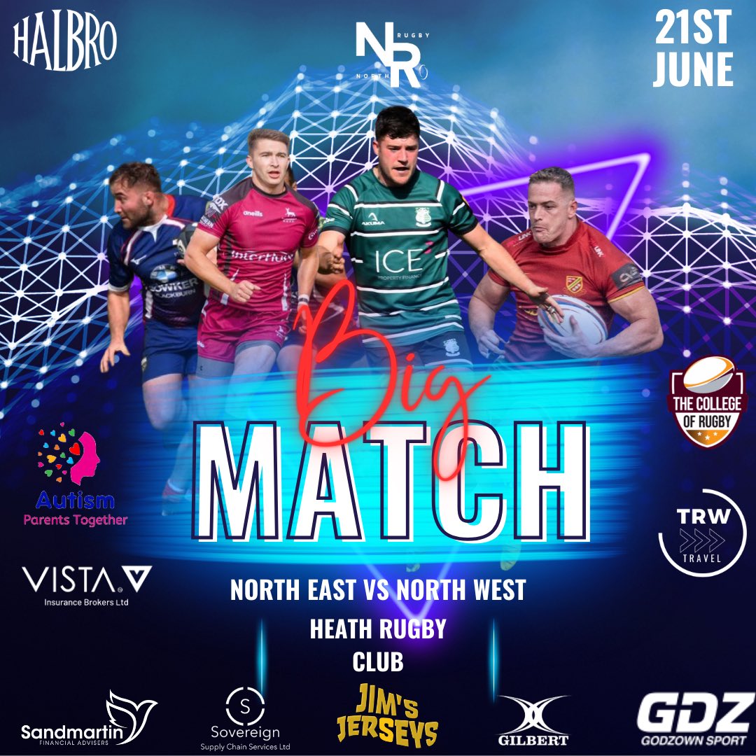 The build up starts… the Big Match 25

📅 21st June 25
🏡 Heath RUFC
✍️ Details will be sent out of voting for the team of the years

Sponsorship opportunities available including warm up shirts, shorts and videography.

WhatsApp- 07825409245