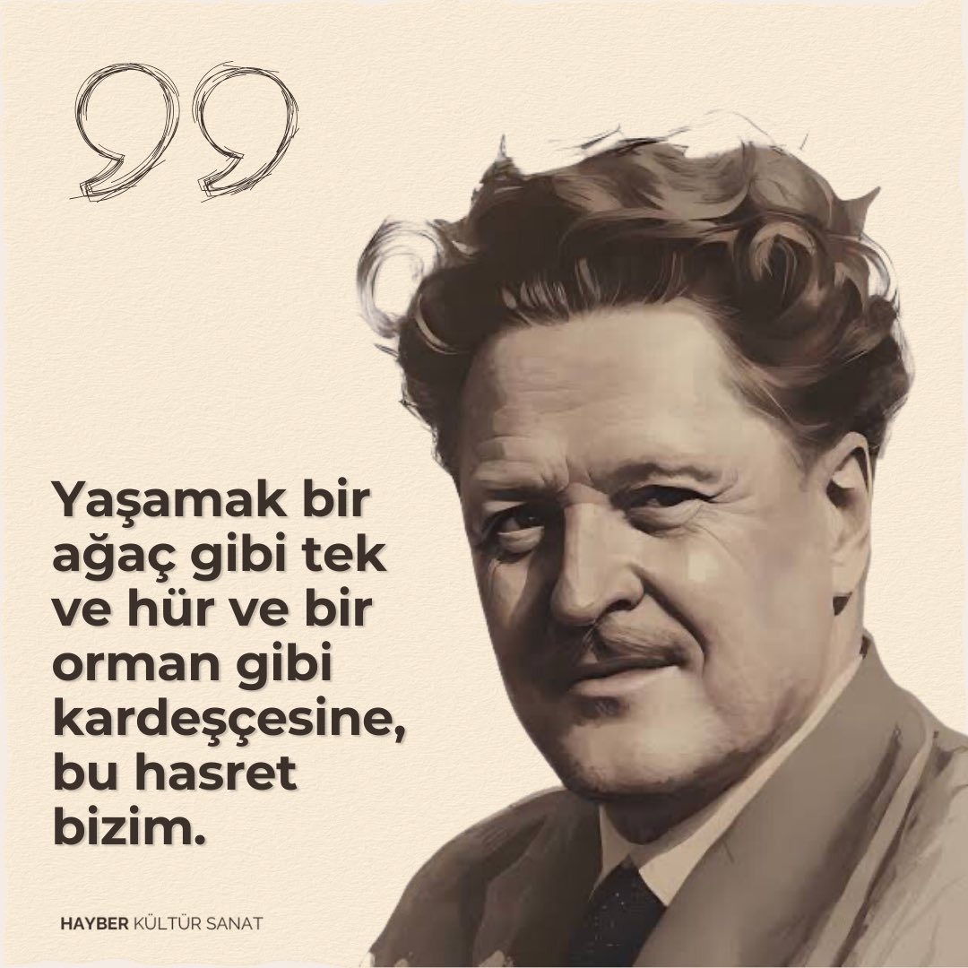 Nazım Hikmet.