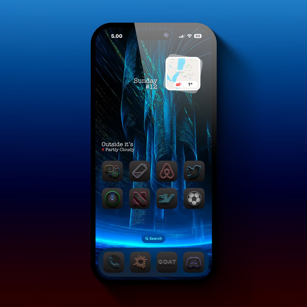 thgr34td4n3's tweet image. Sunday 📲

#Ios183 #ShowWalls #ShowAE #MockupⓂ️ 

• wallpaper @timetravelr_ 
• icons @A7laFe 
• widgy @Zooropalg 
• template @SeanKly Ⓜ️