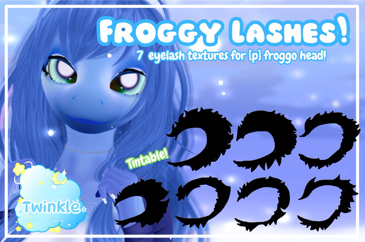Twinkleplush's tweet image. Froggy Eggs, Froggy Lashes and an Add-on For The Whirly Gutz! Available now at my Mainstore!
