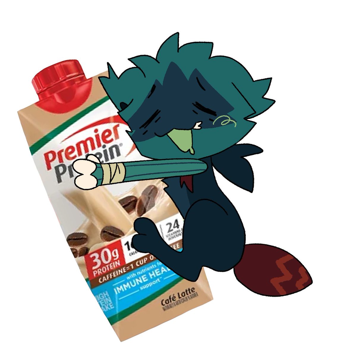 good morning guess who has his protein shakes again