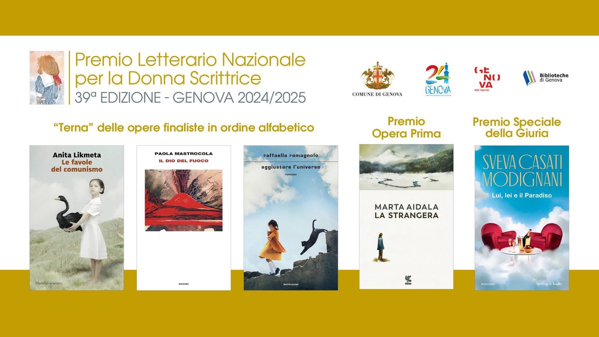nitalikmeta's tweet photo. Sono molto felice di annunciare che il mio romanzo, “Le favole del comunismo”, pubblicato da @MarsilioEditori, è stato selezionato nella shortlist del prestigioso Premio Letterario Nazionale per la Donna Scrittrice. 

Un riconoscimento che mi onora profondamente e per il quale ringrazio di cuore la giuria. #lefavoledelcomunismo