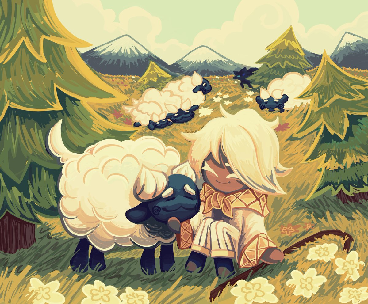 Ober_NICE's tweet photo. the best baby shepherd in your life🙏🙏🙏
#purevanillacookie
#cookierunkingdom https://t.co/DoIBHwFt6F