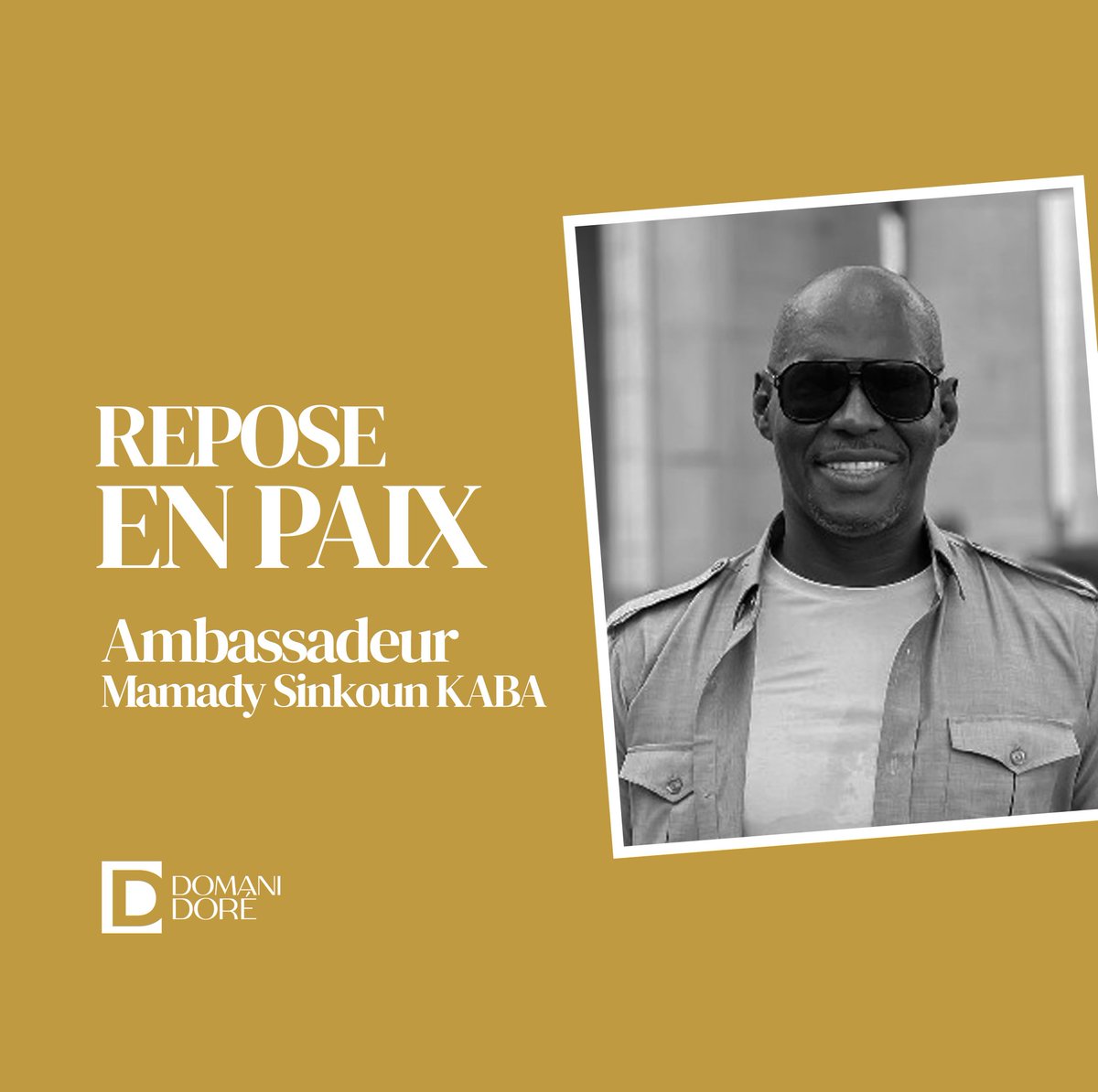 #Compassion 🇬🇳
C’est avec une grande tristesse que j’ai appris le décès de notre regretté Ambassadeur Mamady Seinkoun Kaba, ancien protocole auprès du Président Alpha Condé, pour qui j'ai une pensée particulière en ces moments de peine.