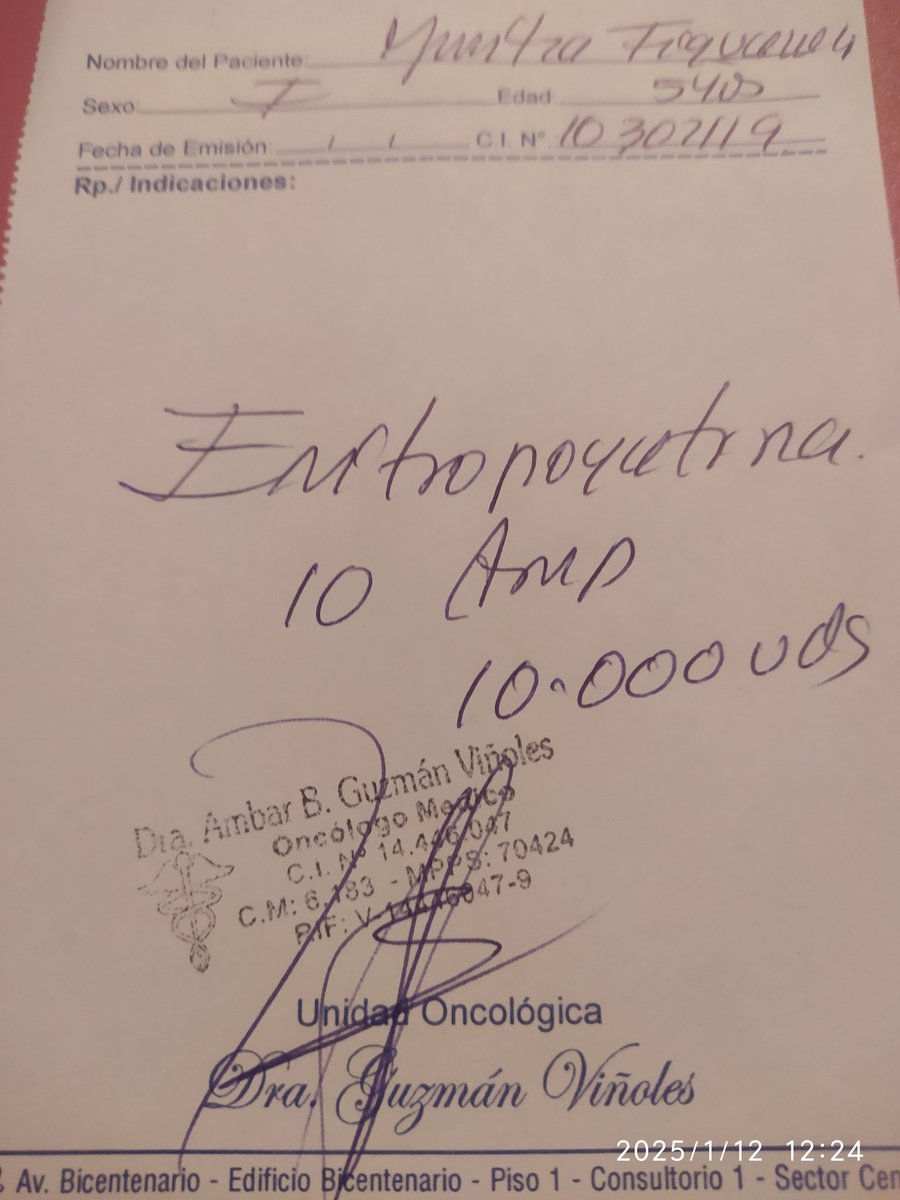 decofiestasyari's tweet photo. 🆘 Ángeles el viernes me puse Quimioterapia, gracias a Dios y a un Ángel terrenal que El ha enviado🙏🏻 Todo va bien con el tumor, pero tengo una Celulitis y he mejorado muy poco, el brazo hinchado, fiebre. El próximo Jueves debo seguir Quimio, comprar 10 Eritropoyetina Meta $590. https://t.co/bExstzYAkA