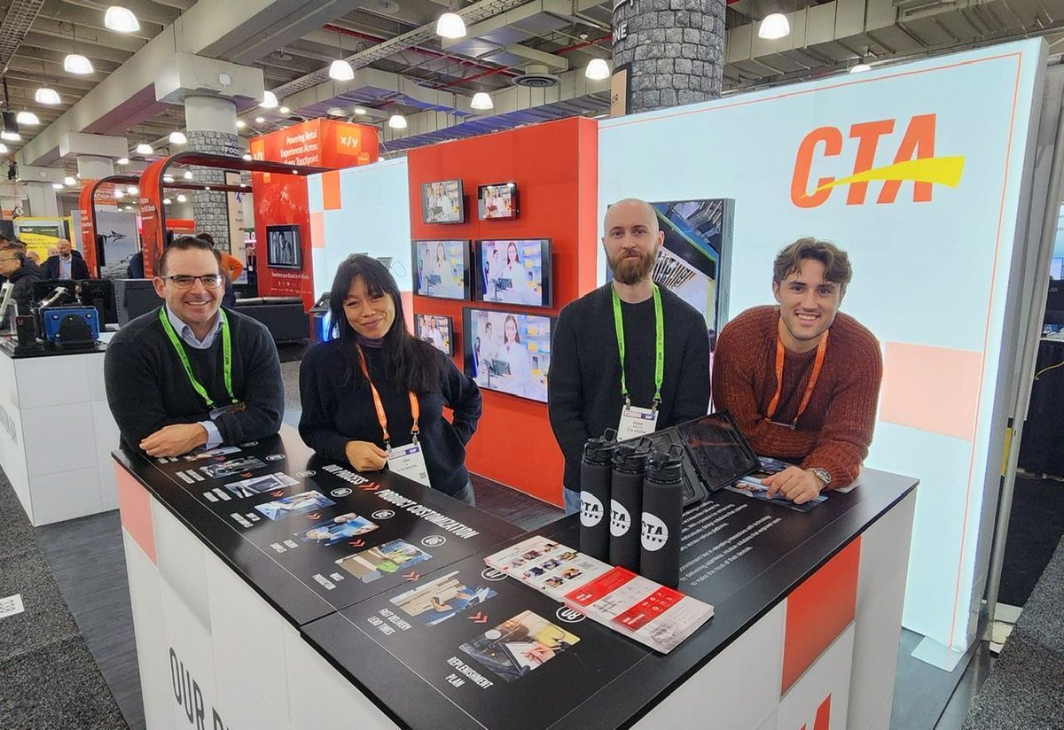 CTADigital's tweet photo. Day 1 at NRF! Stop over at Booth 338 and check it out. Our amazing team is waiting to meet you! https://t.co/3WG9uIX8Uh