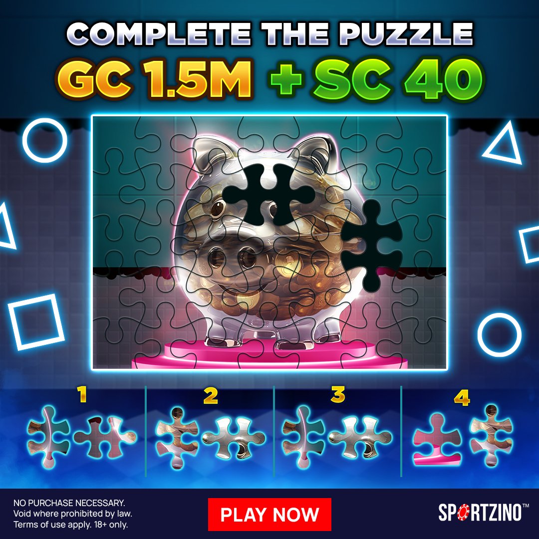 Do you have what it takes to complete the puzzle?
To enter:
1️⃣Like this post
2️⃣Comment your answers along with #Sportzino
3️⃣Share this post &amp; tag friends for a bonus entry!

15 lucky winners with the correct answers will unlock GC 1.5M + SC 40

Challenge ends Jan 13, 11:59 AM ET