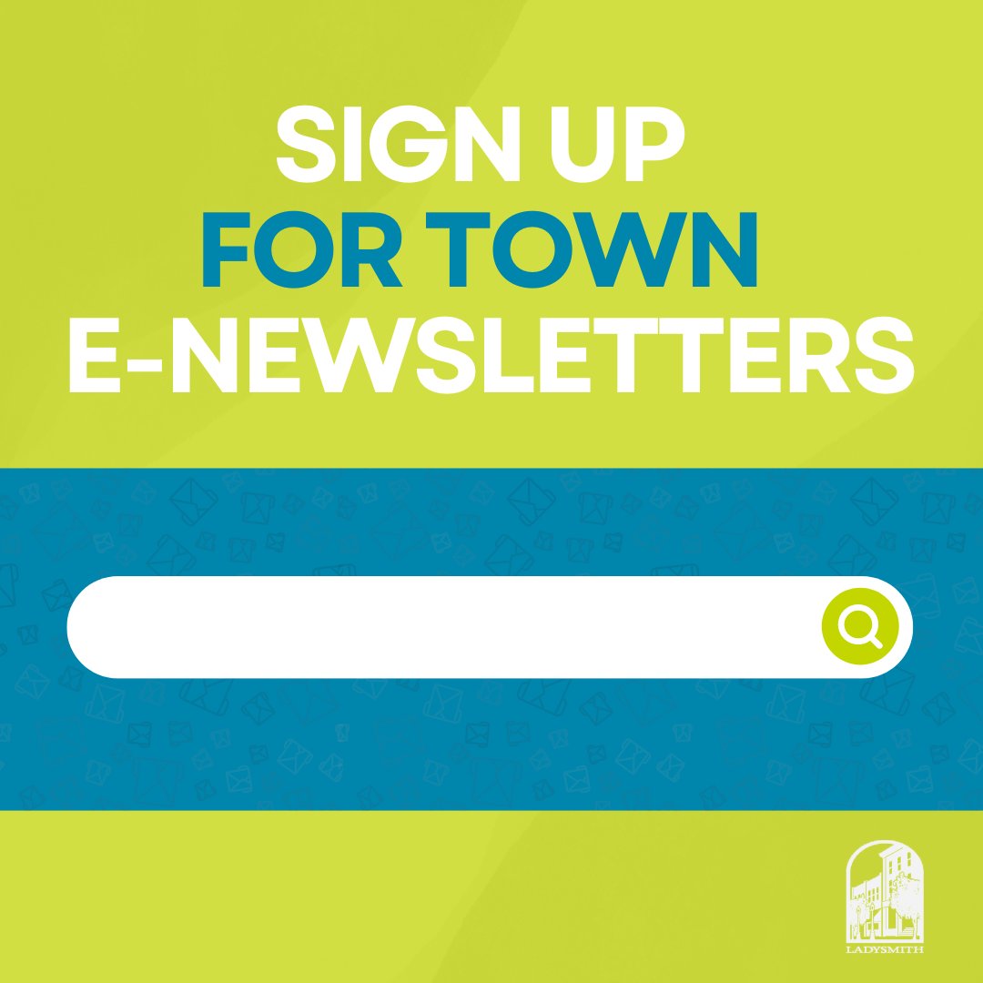 Stay connected with us! 🎉

Sign up for our newsletter and stay informed about all the latest updates.

Here’s how ⬇️

✅ Simply click the button on our website (ladysmith.ca)
☎ Call City Hall at 250.245.6400
📧 E-mail us at info@ladysmith.ca