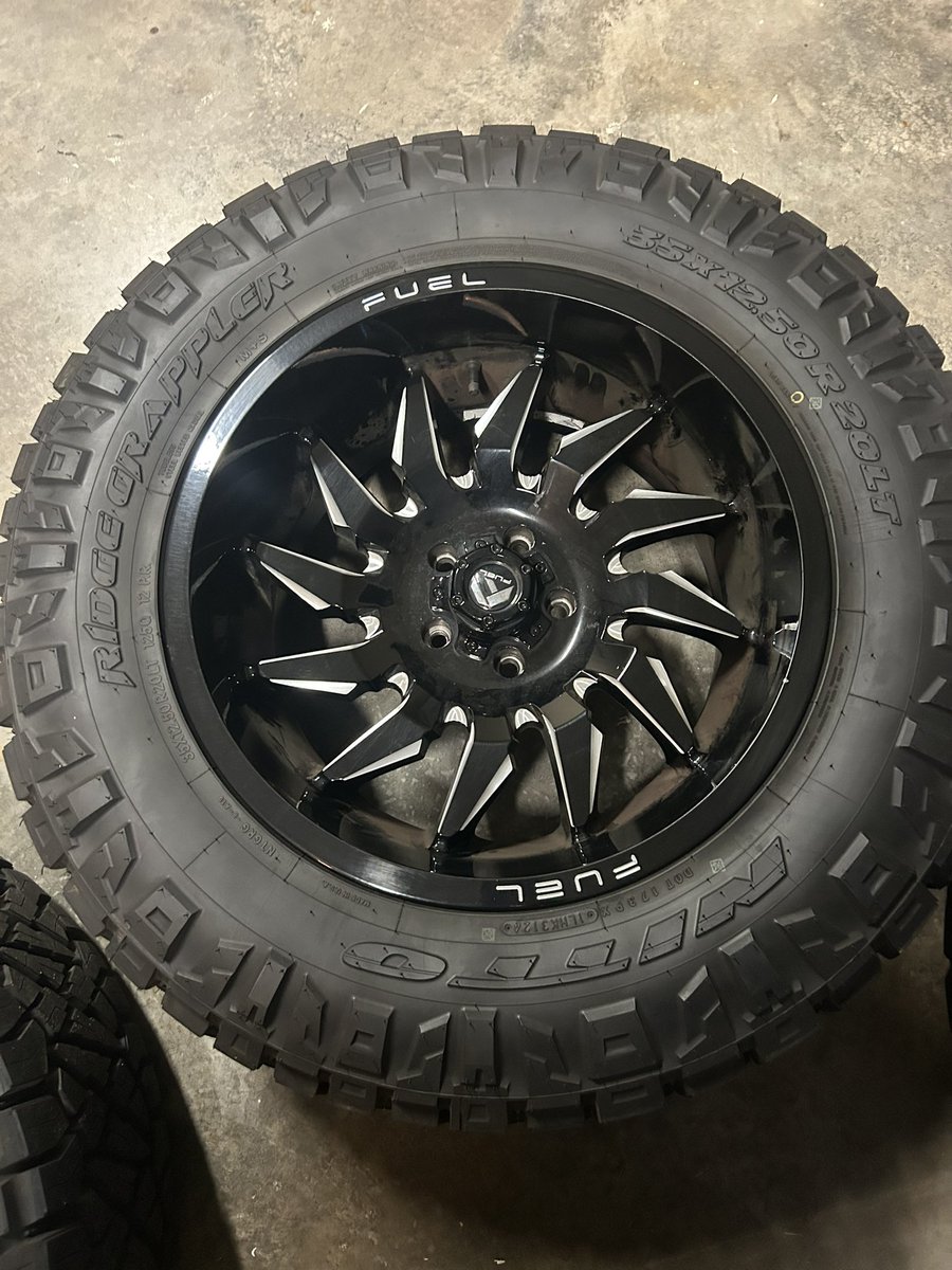 coachpoosh's tweet photo. FOR SALE:

$2,200 (tires &amp; rims)
•Tires - set of 4… Nitto Ridge Grappler 35125020… Practically brand new… Put on 10/03, taken off 10/29… Less than 300 miles
•Rims - set of 4… Fuel… 3 yrs old

Let me know if you’d like more pictures or to come by and look at them in person https://t.co/xtWCw2am2k