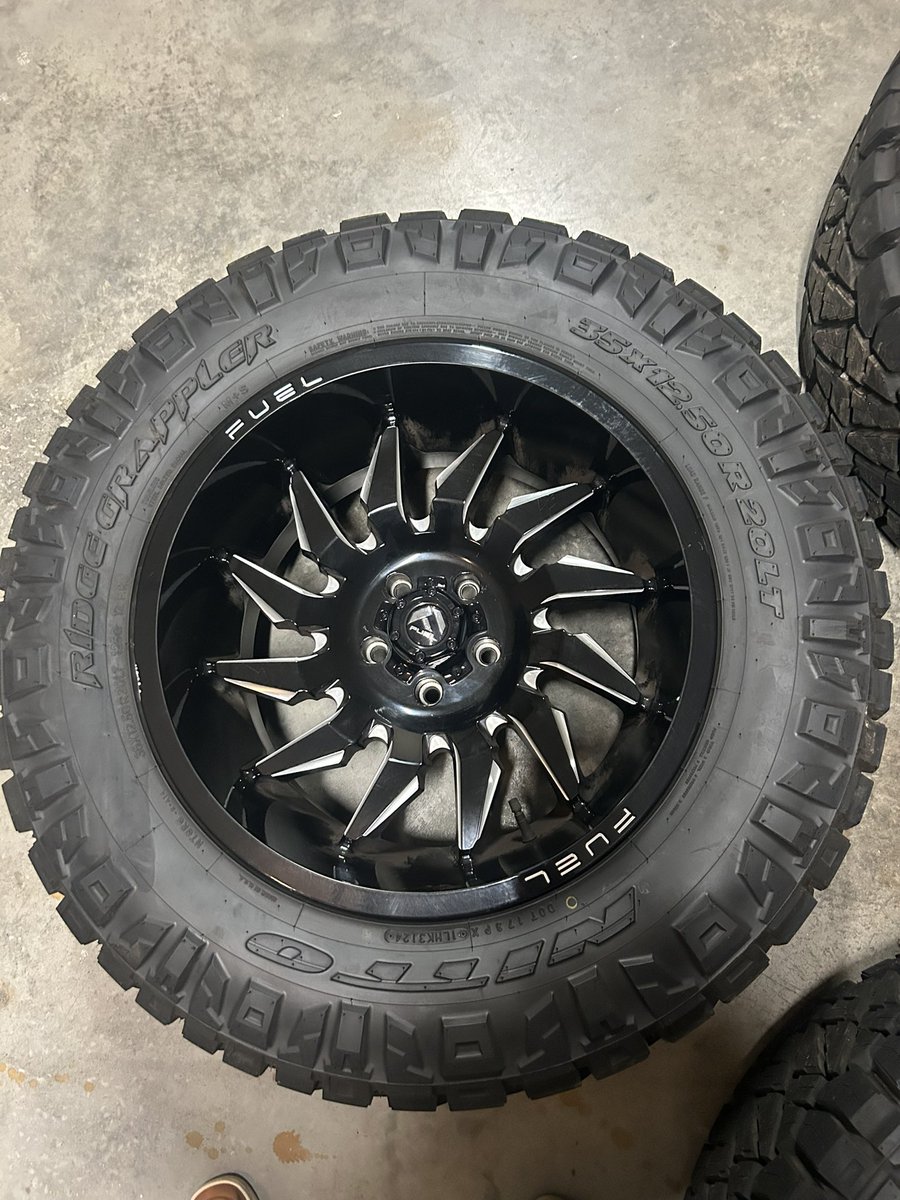FOR SALE:

$2,200 (tires &amp; rims)
•Tires - set of 4… Nitto Ridge Grappler 35125020… Practically brand new… Put on 10/03, taken off 10/29… Less than 300 miles
•Rims - set of 4… Fuel… 3 yrs old

Let me know if you’d like more pictures or to come by and look at them in person