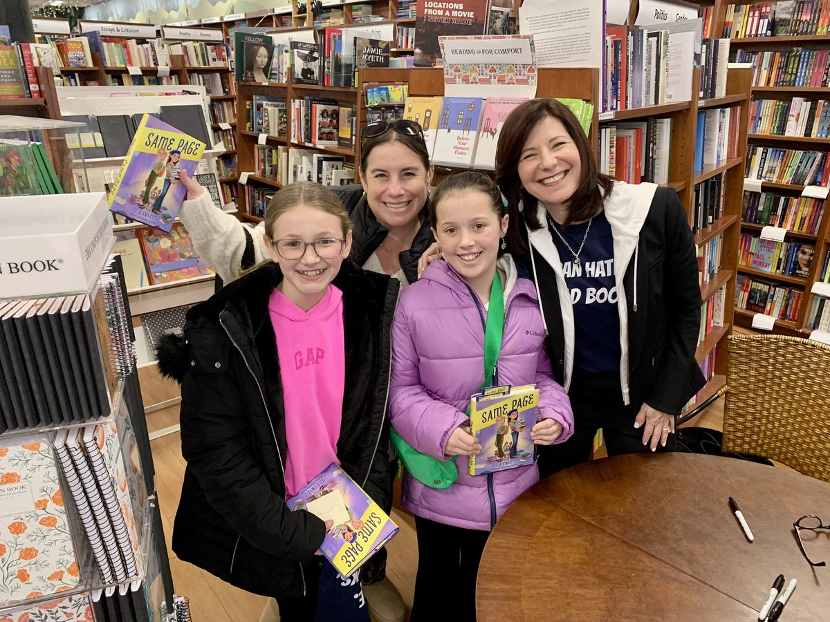 rlfreedm's tweet photo. So fun sharing @ellyswartz Same Page book launch event with #agent14 and #agent25! I was also joined by an honorary agent who I taught science when she was in the third grade!! I love our #jjsecretagents community. We are always learning, laughing, and growing together. https://t.co/JseYoyfIgz