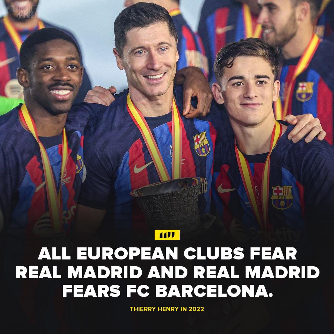 fcbfalcon's tweet image. Thierry Henry once said....