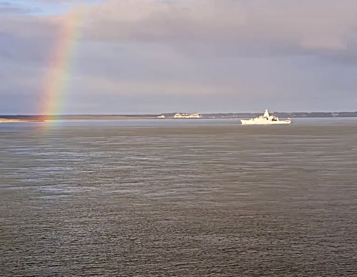 WarshipCam's tweet photo. Royal Netherlands Navy Holland-class ocean-going patrol vessel HNLMS Groningen (P843) leaving Den Helder, Netherlands for Caribbean deployment - January 12, 2025 #p843 #hnlmsgroningen
SRC: webcam https://t.co/rbzc2shQwI