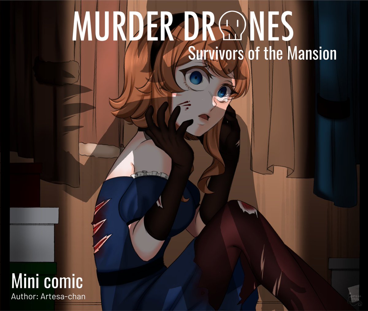 Artesa_chan's tweet image. Próximo mini comic sobre Nancy y D de Murder Drones! ✨️
#murderdrones #muderdronesoc